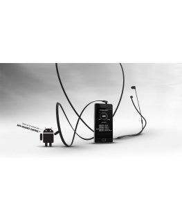 Austiņas ar Denon a-JAYS One + mikrofonu (melns)