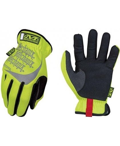 Mechanix Wear Gloves Mechanix FastFit® HiViz yellow size 10 / L. Wrinkled cuff, faux leather, TrekDry®, reflective inscriptions – 2