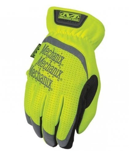 Mechanix Wear Gloves Mechanix FastFit® HiViz yellow size 10 / L. Wrinkled cuff, faux leather, TrekDry®, reflective inscriptions – 7