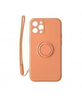 Mocco Pastel Ring Silicone Back Case for Xiaomi Redmi Note 9T Orange