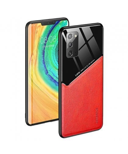 Mocco Lens Leather Back Case Aizmugurējais Ādas Apvalks Priekš Apple Iphone 12/12 Pro Sarkans – 2