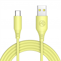 Tellur Silicone USB to Type-C cable 3A, 1m, yellow