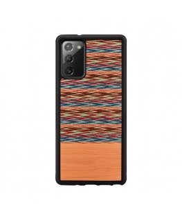 MAN&WOOD case for Galaxy Note 20 browny check juodas