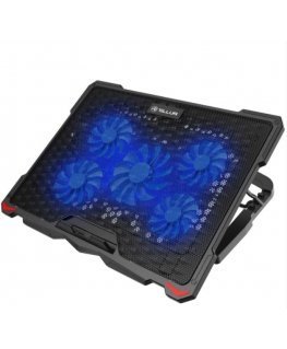 Tellur Cooling pad Basic 17, 5 fans, LED, black