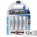 12x4 Ansmann bat. 2700 Mignon AA 2500 mAh 12x4 Ansmann bat. 2700 Mignon AA 2500 mAh