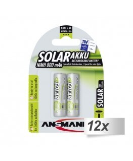 12x2 Ansmann maxE NiMH bat. Mignon AA 800 mAh SOLAR 5035513