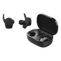 Headphones STREETZ True Wireless, Bluetooth 5, charging case 500 mAh, black / TWS-112 Headphones STREETZ True Wireless, Bluetooth 5, charging case 500 mAh, black / TWS-112