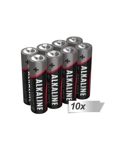 10x8 Ansmann Alkaline Mignon AA LR 6-red-line