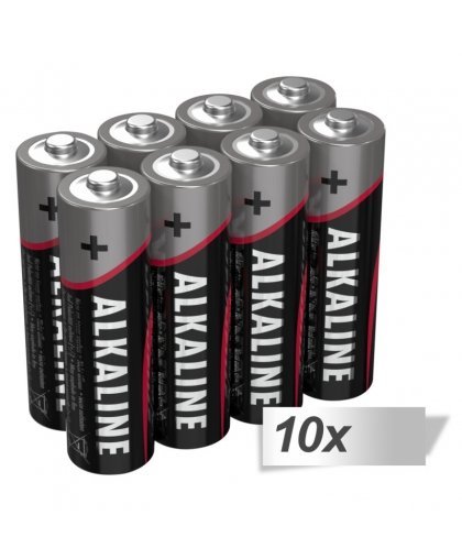 10x8 Ansmann Alkaline Mignon AA LR 6-red-line – 2