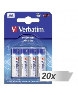 20x4 Verbatim Alkaline battery Mignon AA LR6 49921