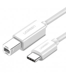 USB 2.0 CB UGREEN US241 to 1.5m printer cable (white)