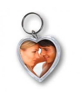 1x24 ZEP Photo Keychain 4x3,8 Resin Heart 7360PD