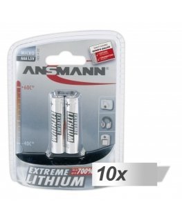 10x2 Ansmann Lithium Micro AAA LR 03 Extreme
