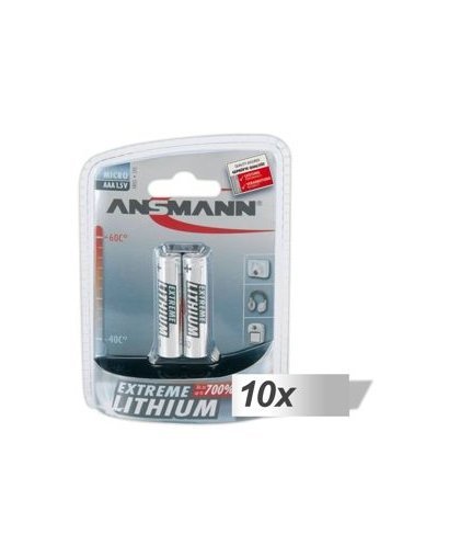 10x2 Ansmann Lithium Micro AAA LR 03 Extreme – 2