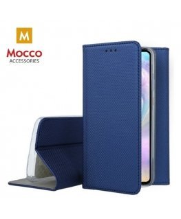 Mocco Smart Magnet Book Case For Xiaomi Redmi Note 10 5G / Poco M3 Blue