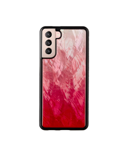iKins case for Samsung Galaxy S21+ pink lake juodas