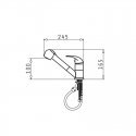 Pyramis Fido kitchen mixer grey concrete 090921838 Pyramis Fido kitchen mixer grey concrete 090921838