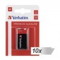 10x1 Verbatim Alkaline battery 9V-Block 6 LR 61 49924 10x1 Verbatim Alkaline battery 9V-Block 6 LR 61 49924