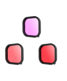 Lens waterproof filter set Telesin for GoPro Hero 9 / Hero 10 (GP-FLT-904)