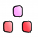 Lens waterproof filter set Telesin for GoPro Hero 9 / Hero 10 (GP-FLT-904) Lens waterproof filter set Telesin for GoPro Hero 9 / Hero 10 (GP-FLT-904)