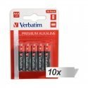 10x10 Verbatim Alkaline battery Micro AAA LR 03 49874
