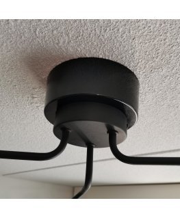 Steely Design Luminaire mounting adapter, 130mm, black