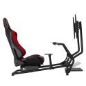 NanoRS RS160 Gaming Chair Racing Simulator Stand 3 in 1 PC Console Gamers Synthetic Leather Cover Steering Wheel Stand TV Bracke
