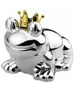 Zilverstad Savings Box Frog King silver tarnish resistant 6144261