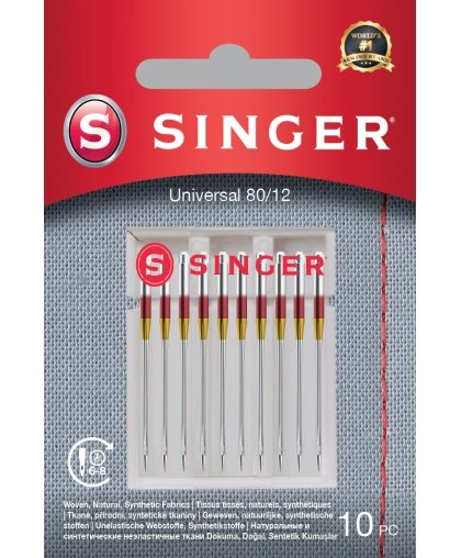 Singer Universal Needle for Woven Fabrics 80/12
