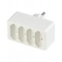 REV transition plug 4-fold Eurosteckdosen white REV transition plug 4-fold Eurosteckdosen white