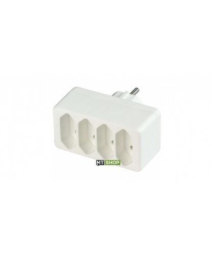 REV transition plug 4-fold Eurosteckdosen white – 2