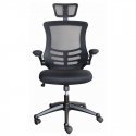 Office chair OFFICE4YOU RAGUSA, with armrests, black Office chair OFFICE4YOU RAGUSA, with armrests, black