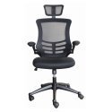 Office chair OFFICE4YOU RAGUSA, with armrests, black Office chair OFFICE4YOU RAGUSA, with armrests, black