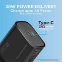Promate PowerPort-20PD Premium Travel Charger Type-C PD 20W Juodas Promate PowerPort-20PD Premium Travel Charger Type-C PD 20W Juodas