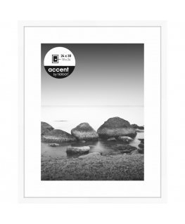 Nielsen Aura white 24x30 Wood incl. Passepartout 1122001