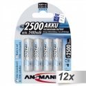 12x4 Ansmann maxE NiMH bat. 2500 Mignon AA 2400 mAh 12x4 Ansmann maxE NiMH bat. 2500 Mignon AA 2400 mAh