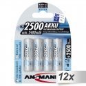 12x4 Ansmann maxE NiMH bat. 2500 Mignon AA 2400 mAh 12x4 Ansmann maxE NiMH bat. 2500 Mignon AA 2400 mAh