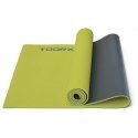 Toorx Yoga Mat MAT-176 173x60x0,6 Lime Green / Gray Toorx Yoga Mat MAT-176 173x60x0,6 Lime Green / Gray