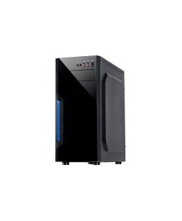 Chassis INTER-TECH B-42 Black Midi Tower, ATX, 2xUSB2.0, Blue