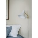 Innolux Carin wall lamp, E27, white / brass