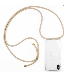 Lookabe Necklace iPhone Xr gold nude loo009