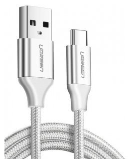 Cable USB to USB-C UGREEN US288, 3m (white)