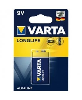 50x1 Varta Longlife Extra 9V block 6 LR 61 PU master box