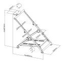 NanoRS RS155 Foldable Steel Gaming Steering Wheel Stand Pedals Holder Adjustable Non Slip NanoRS RS155 Foldable Steel Gaming Steering Wheel Stand Pedals Holder Adjustable Non Slip