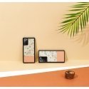 MAN&WOOD case for Galaxy Note 20 pink flower juodas