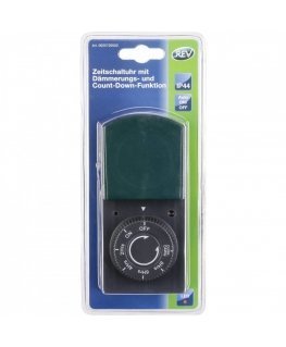 REV timer mechanisch IP44 black-green