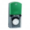 REV timer mechanisch IP44 black-green REV timer mechanisch IP44 black-green
