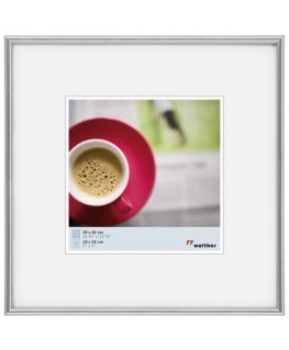 Photo frame Walther Design KS330H Galeria 30x30cm plastic, silver