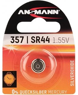 10x1 Ansmann 357 Silveroxid SR44
