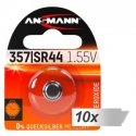 10x1 Ansmann 357 Silveroxid SR44 10x1 Ansmann 357 Silveroxid SR44